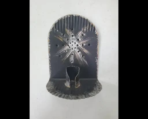 Vintage metal candle sconce lamp